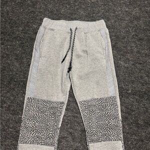Etro Grey Heather Men's Jogger Pants with Black Accents